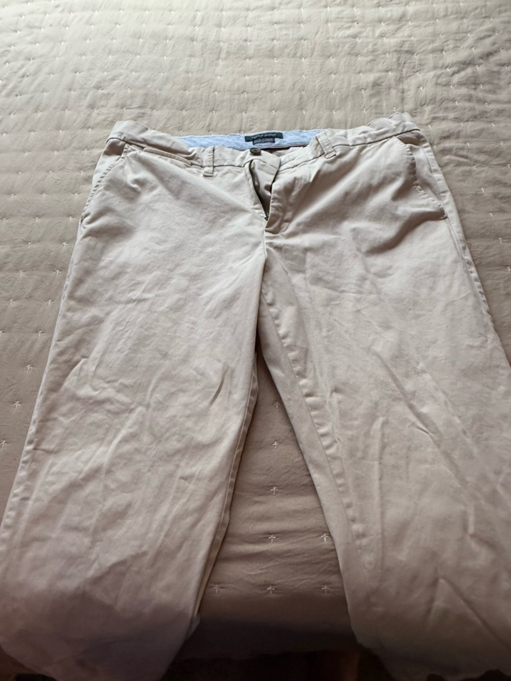 Tommy Hilfiger Men's Khaki Cotton Chino Pants